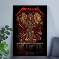 Metallica M72 Atlanta Concert Poster Canvas Mercedes Benz Stadium June 3 2025 By Dave Quiggle 1 - Fadebrick.com