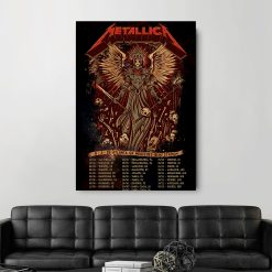 Metallica M72 Atlanta Concert Poster Canvas Mercedes Benz Stadium June 3 2025 By Dave Quiggle 2 - Fadebrick.com