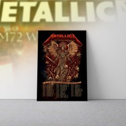 Metallica M72 Atlanta Concert Poster Canvas Mercedes Benz Stadium June 3 2025 By Dave Quiggle 3 - Fadebrick.com