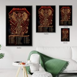 Metallica M72 Atlanta Concert Poster Canvas Mercedes Benz Stadium June 3 2025 By Dave Quiggle 6 - Fadebrick.com