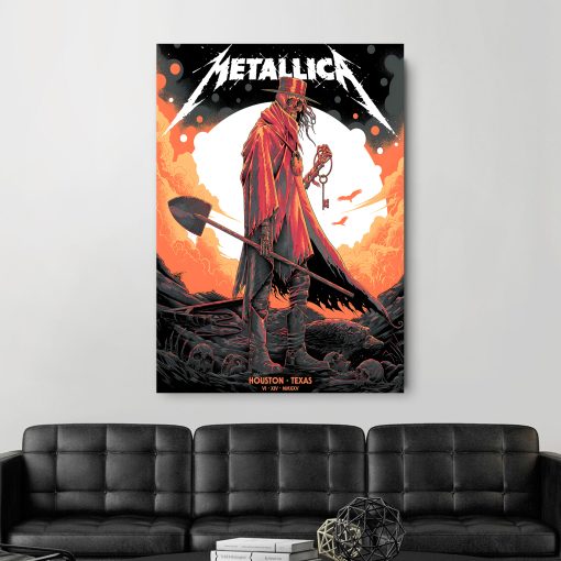 Metallica M72 Houston Poster Canvas June 14 2025 Concert Art At Nrg Stadium Featuring Pantera Setlist 2 - Fadebrick.com