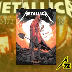 Metallica M72 Houston Poster Canvas June 14 2025 Concert Art At Nrg Stadium Featuring Pantera Setlist - Fadebrick.com