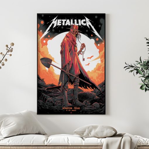 Metallica M72 Houston Poster Canvas June 14 2025 Concert Art At Nrg Stadium Featuring Pantera Setlist 5 - Fadebrick.com