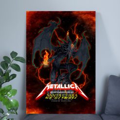 Metallica M72 Santa Clara Concert Poster Canvas June 20 2025 Levis Stadium No Repeat Weekend Setlist By Vance Kelly 1 - Fadebrick.com