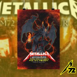 Metallica M72 Santa Clara Concert Poster Canvas June 20 2025 Levis Stadium No Repeat Weekend Setlist By Vance Kelly - Fadebrick.com