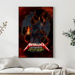 Metallica M72 Santa Clara Concert Poster Canvas June 20 2025 Levis Stadium No Repeat Weekend Setlist By Vance Kelly 5 - Fadebrick.com