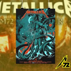 Metallica M72 Tampa Concert Poster Canvas Raymond James Stadium June 6 8 2025 Pop Up Show Print - Fadebrick.com