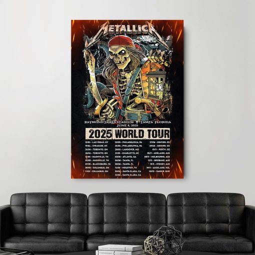 Metallica M72 Tonight In Tampa Canvas Poster June 8 2025 Concert Art At Raymond James Stadium 2 - Fadebrick.com