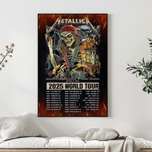 Metallica M72 Tonight In Tampa Canvas Poster June 8 2025 Concert Art At Raymond James Stadium 5 - Fadebrick.com