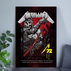 Metallica M72 World Tour June 27 2025 Denver Empower Field Night 1 Setlist Poster Canvas Wall Art No Repeat Weekend Edition 1 - Fadebrick.com