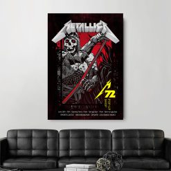 Metallica M72 World Tour June 27 2025 Denver Empower Field Night 1 Setlist Poster Canvas Wall Art No Repeat Weekend Edition 2 - Fadebrick.com