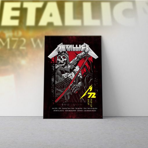 Metallica M72 World Tour June 27 2025 Denver Empower Field Night 1 Setlist Poster Canvas Wall Art No Repeat Weekend Edition 3 - Fadebrick.com