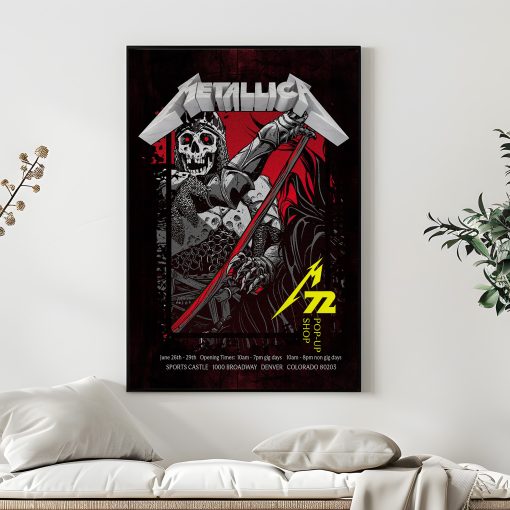 Metallica M72 World Tour June 27 2025 Denver Empower Field Night 1 Setlist Poster Canvas Wall Art No Repeat Weekend Edition 5 - Fadebrick.com