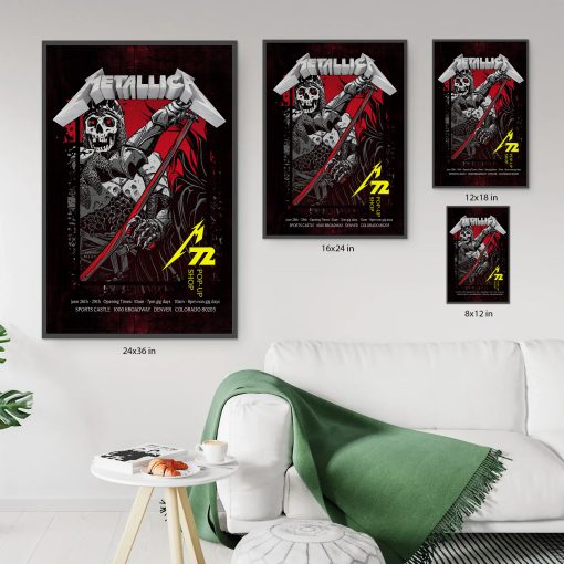 Metallica M72 World Tour June 27 2025 Denver Empower Field Night 1 Setlist Poster Canvas Wall Art No Repeat Weekend Edition 6 - Fadebrick.com