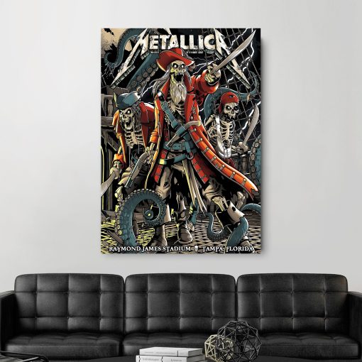 Metallica M72 World Tour June 6 2025 Tampa Fl Raymond James Stadium Event Poster Canvas Artwork 2 - Fadebrick.com