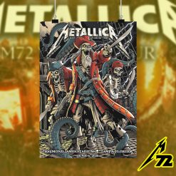 Metallica M72 World Tour June 6 2025 Tampa Fl Raymond James Stadium Event Poster Canvas Artwork - Fadebrick.com
