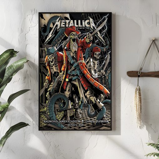Metallica M72 World Tour June 6 2025 Tampa Fl Raymond James Stadium Event Poster Canvas Artwork 4 - Fadebrick.com