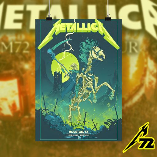 Metallica Until It Sleeps Poster Canvas June 14 2025 Houston Nrg Stadium - Fadebrick.com