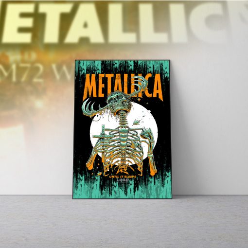 Metallica Until It Sleeps Poster Canvas June 14 2025 Houston Nrg Stadium Takeover Setlist Art By Luke Preece 1 - Fadebrick.com