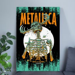 Metallica Until It Sleeps Poster Canvas June 14 2025 Houston Nrg Stadium Takeover Setlist Art By Luke Preece 2 - Fadebrick.com