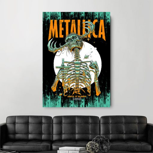 Metallica Until It Sleeps Poster Canvas June 14 2025 Houston Nrg Stadium Takeover Setlist Art By Luke Preece 4 - Fadebrick.com