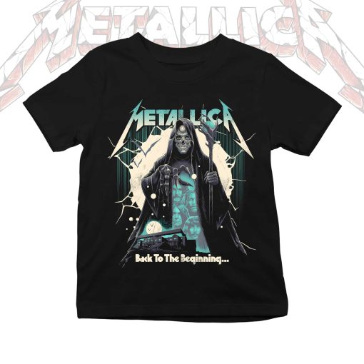 Metallica Back To The Beginning Kids Concert Tee July 5 2025 Tonight In Birmingham Kid Shirt Villa Park 1 - Fadebrick.com