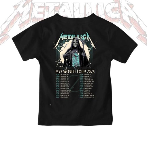 Metallica Back To The Beginning Kids Concert Tee July 5 2025 Tonight In Birmingham Kid Shirt Villa Park 2 - Fadebrick.com