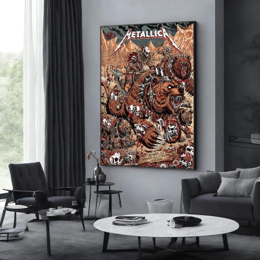 Metallica Concert Poster Canvas June 27 2025 Denver Empower Field M72 World Tour Setlist Tribute Art 1 - Fadebrick.com