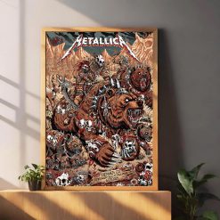 Metallica Concert Poster Canvas June 27 2025 Denver Empower Field M72 World Tour Setlist Tribute Art 2 - Fadebrick.com