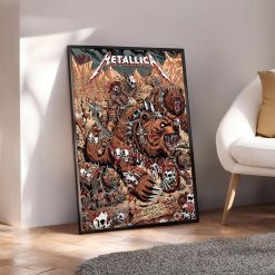 Metallica Concert Poster Canvas June 27 2025 Denver Empower Field M72 World Tour Setlist Tribute Art 3 - Fadebrick.com
