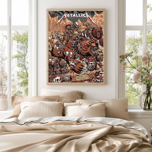Metallica Concert Poster Canvas June 27 2025 Denver Empower Field M72 World Tour Setlist Tribute Art 4 - Fadebrick.com
