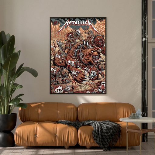 Metallica Concert Poster Canvas June 27 2025 Denver Empower Field M72 World Tour Setlist Tribute Art 5 - Fadebrick.com