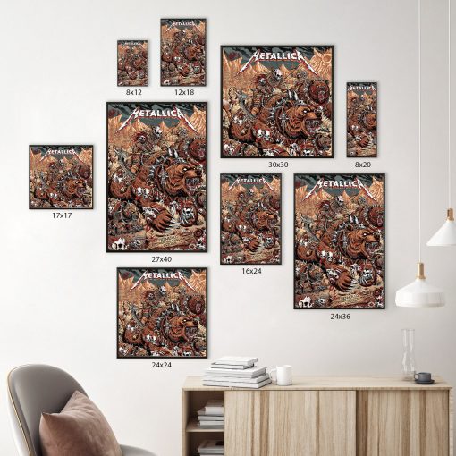 Metallica Concert Poster Canvas June 27 2025 Denver Empower Field M72 World Tour Setlist Tribute Art 6 - Fadebrick.com