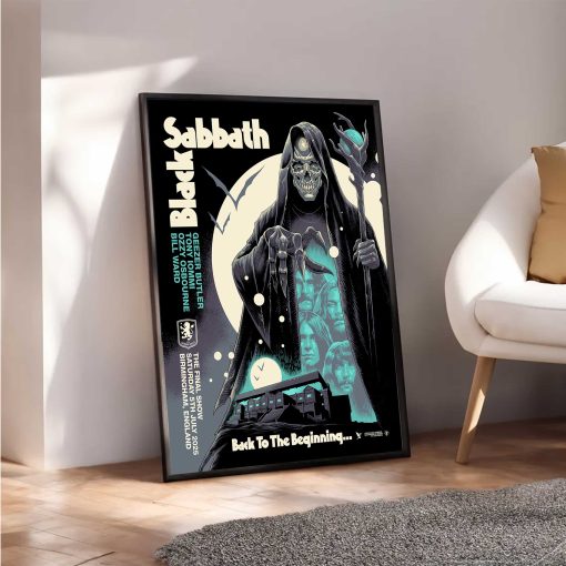Metallica Concert Tour Back To The Beginning July 5 2025 Birmingham Villa Park Tonight In Birmingham Setlist Canvas Poster 3 - Fadebrick.com