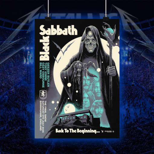 Metallica Concert Tour Back To The Beginning July 5 2025 Birmingham Villa Park Tonight In Birmingham Setlist Canvas Poster - Fadebrick.com