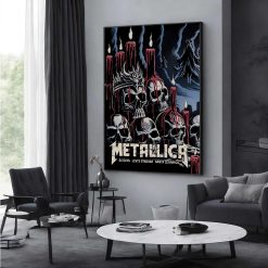 Metallica Concert Tour M72 World Tour June 20 2025 Santa Clara Levis Stadium Tonight In Santa Clara Setlist Canvas Poster 1 - Fadebrick.com