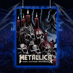 Metallica Concert Tour M72 World Tour June 20 2025 Santa Clara Levis Stadium Tonight In Santa Clara Setlist Canvas Poster - Fadebrick.com