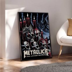 Metallica Concert Tour M72 World Tour June 20 2025 Santa Clara Levis Stadium Tonight In Santa Clara Setlist Canvas Poster 3 - Fadebrick.com