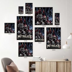 Metallica Concert Tour M72 World Tour June 20 2025 Santa Clara Levis Stadium Tonight In Santa Clara Setlist Canvas Poster 6 - Fadebrick.com