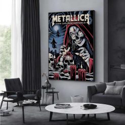 Metallica Concert Tour M72 World Tour June 22 2025 Santa Clara Levis Stadium Tonight In Santa Clara Setlist Canvas Poster 1 - Fadebrick.com