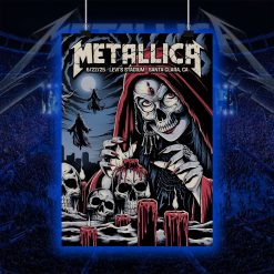 Metallica Concert Tour M72 World Tour June 22 2025 Santa Clara Levis Stadium Tonight In Santa Clara Setlist Canvas Poster - Fadebrick.com