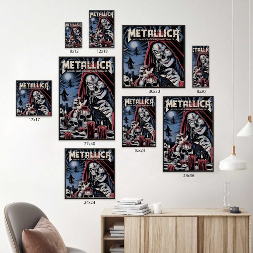 Metallica Concert Tour M72 World Tour June 22 2025 Santa Clara Levis Stadium Tonight In Santa Clara Setlist Canvas Poster 6 - Fadebrick.com