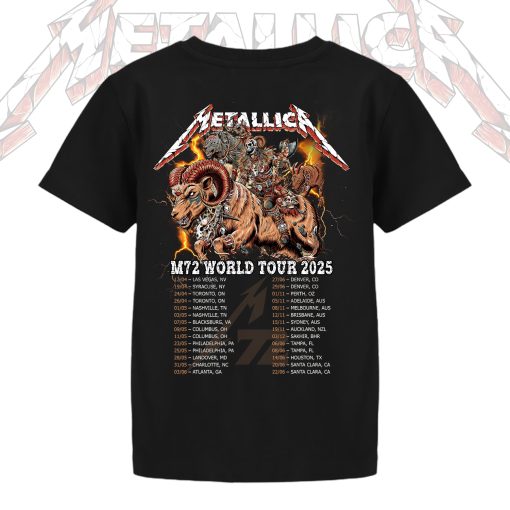 Metallica Denver Kids T Shirt June 29 2025 M72 Night 2 Setlist Tee At Empower Field Colorado 2 - Fadebrick.com