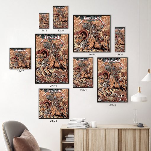 Metallica Denver Setlist June 29 Poster 2025 M72 Night 2 Canvas At Empower Field Colorado 6 - Fadebrick.com