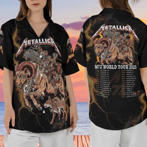 Metallica M72 Aop Premium Hawaiian Shirt June 27 2025 Tonight In Denver Concert Empower Field At Mile High 3 - Fadebrick.com