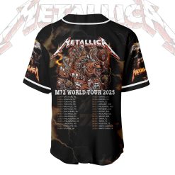 Metallica M72 Tour Baseball Jersey June 27 2025 Concert In Denver Empower Field At Mile High Exclusive Edition 2 - Fadebrick.com