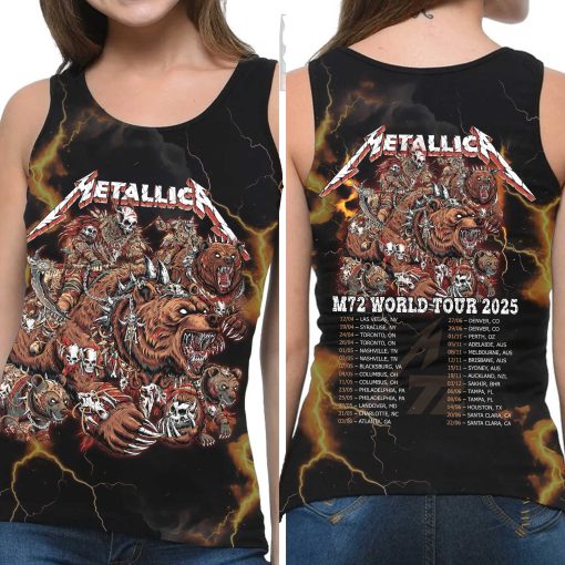 Metallica M72 Tour Tank Top June 27 2025 Tonight In Denver Empower Field Summer Show Tribute 3 - Fadebrick.com