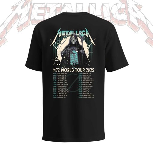 Metallica M72 Tour Unisex T Shirt July 05 2025 Tonight In Birmingham Concert Tee Villa Park England 2 - Fadebrick.com