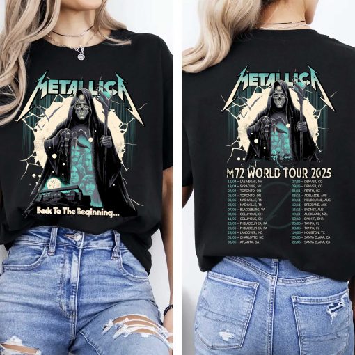 Metallica M72 Tour Unisex T Shirt July 05 2025 Tonight In Birmingham Concert Tee Villa Park England 3 - Fadebrick.com