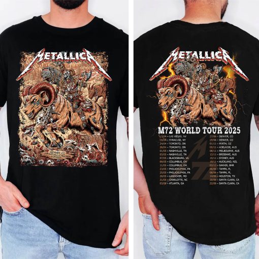 Metallica M72 Tour Unisex T Shirt June 29 2025 Tonight In Denver Concert Tee Empower Field At Mile High 4 - Fadebrick.com